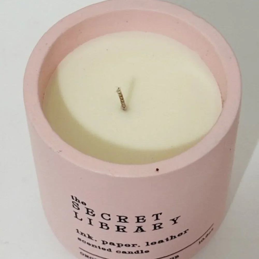 Once Upon A Book Club The Secret Library Ink Paper Leather Scented Candle 10.6oz